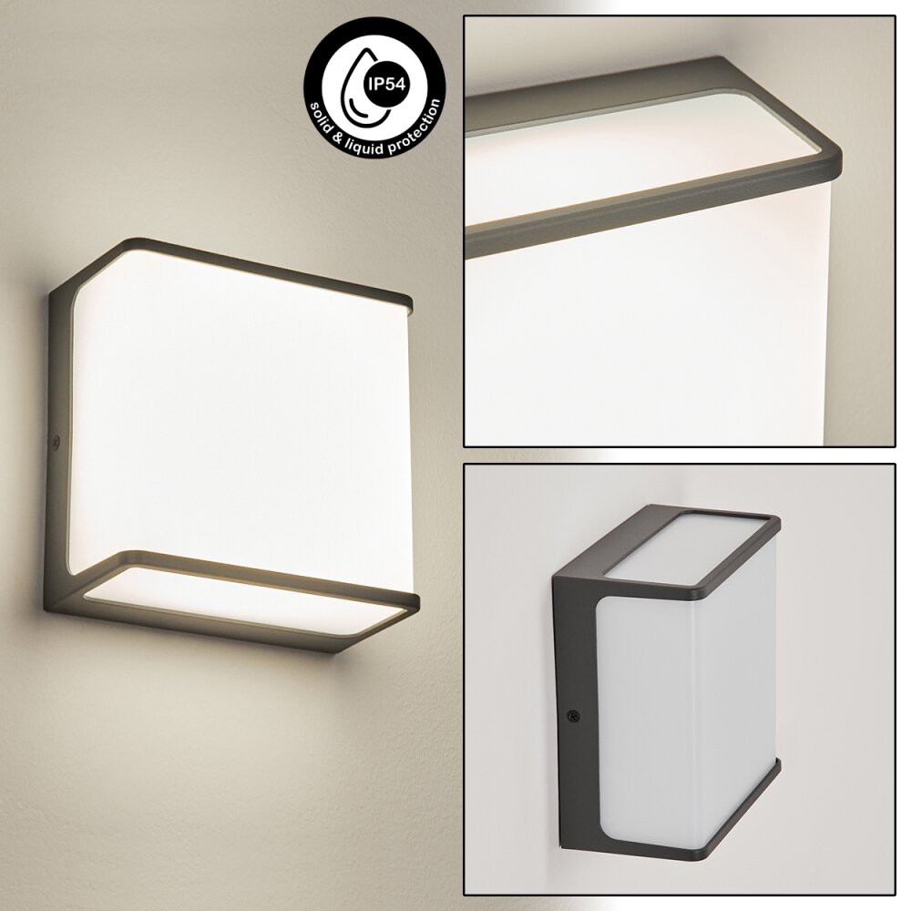 Burseryd vägglampa utomhus LED Antracit, Vit, 1-ljuskällor main product photo