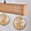 Heimola Pendelbelysning Brun, träoptik, Svart, 4-ljuskällor