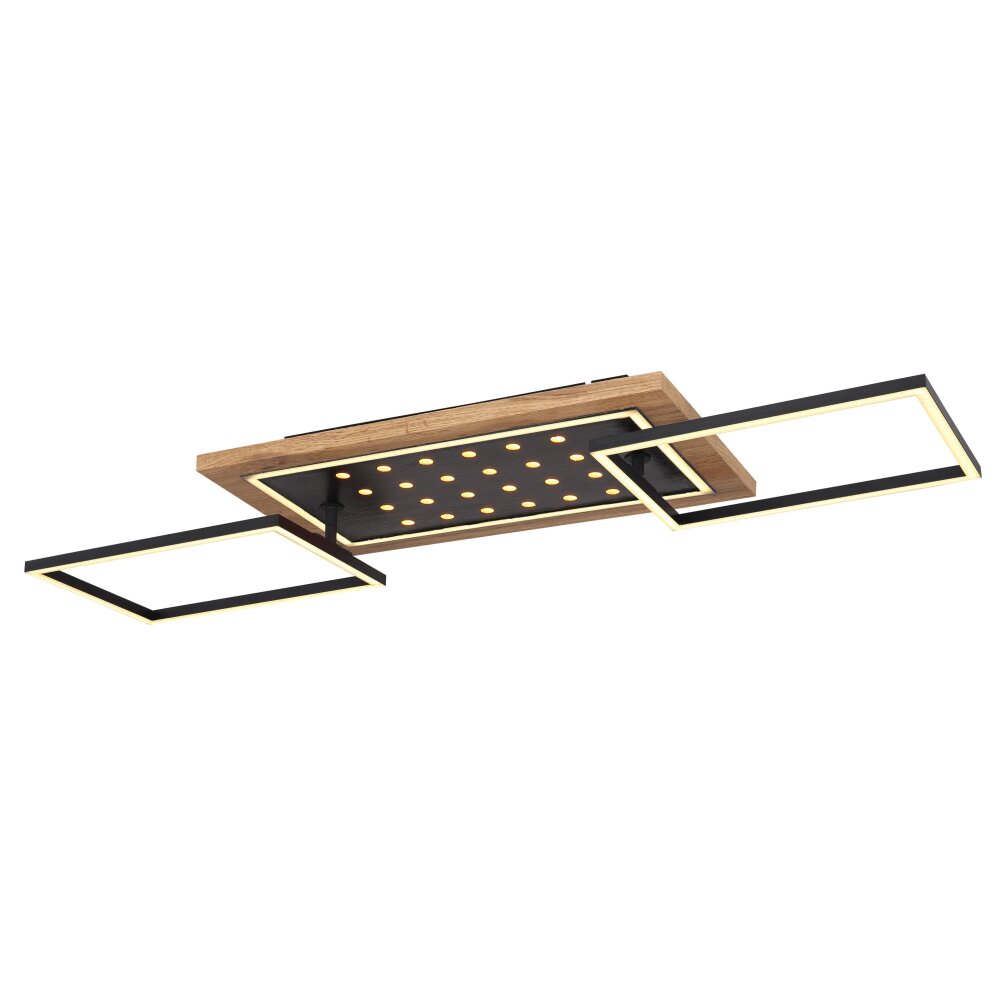 Globo JIMBO LED Trä mörkt, Svart, 2-ljuskällor main product photo