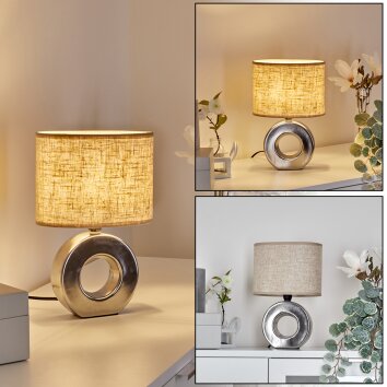 Pagade Bordslampa Silver, 1-ljuskällor