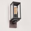 Lapa vägglampa utomhus träoptik, Svart, 1-ljuskällor