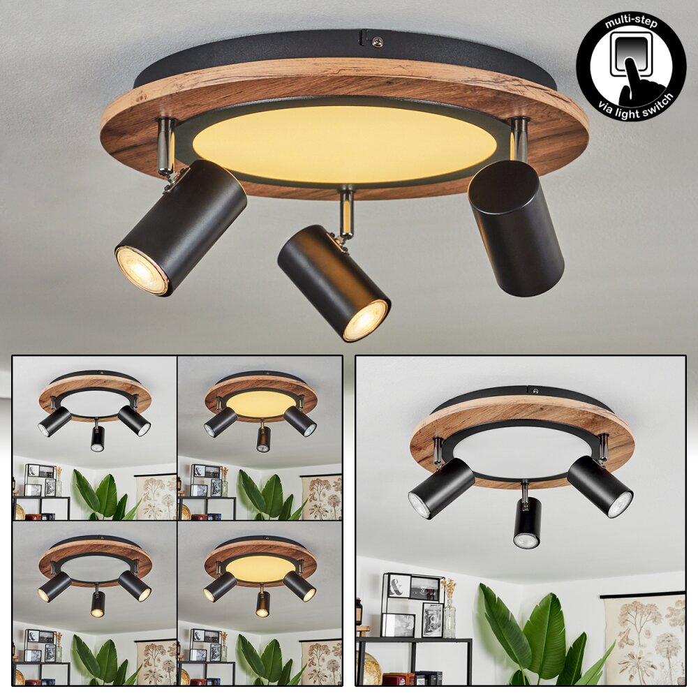 Sequeira Taklampa, Takstrålkastare Brun, Krom, Svart, Vit, 3-ljuskällor main product photo