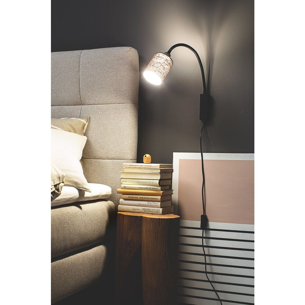 Honsel Lampor Maui Vägglampa, Väggspotlight Svart, 1-ljuskällor main product photo
