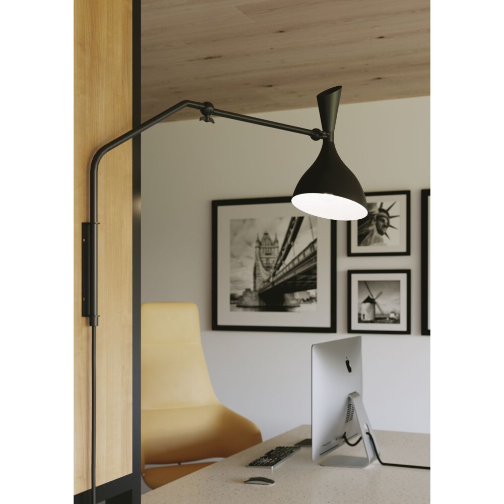 Luce Design MORGAN Vägglampa Svart, 1-ljuskällor main product photo