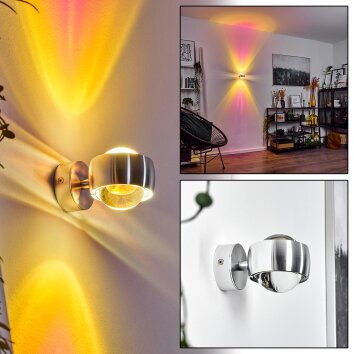 Sapri Up & Down Lampa, Vägglampa Silver, 1-ljuskällor Sapri Up & Down Lampa, Vägglampa Silver, 1-ljuskällor