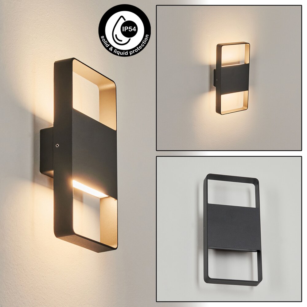 Dundarrah vägglampa utomhus, Up & Down Lampa, Vägglampa LED Antracit, 2-ljuskällor main product photo