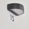 Fletcher vägglampa utomhus, Husnummer belysning, Up & Down Lampa LED Antracit, 2-ljuskällor