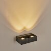 Fletcher vägglampa utomhus, Up & Down Lampa, Vägglampa LED Antracit, 2-ljuskällor