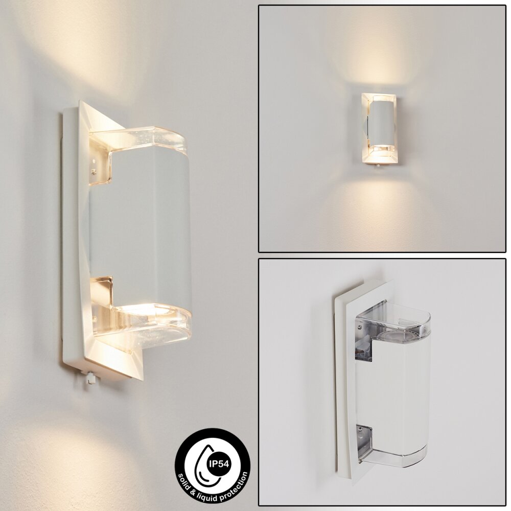 Nabawa vägglampa utomhus, Up & Down Lampa, Vägglampa Vit, 2-ljuskällor main product photo