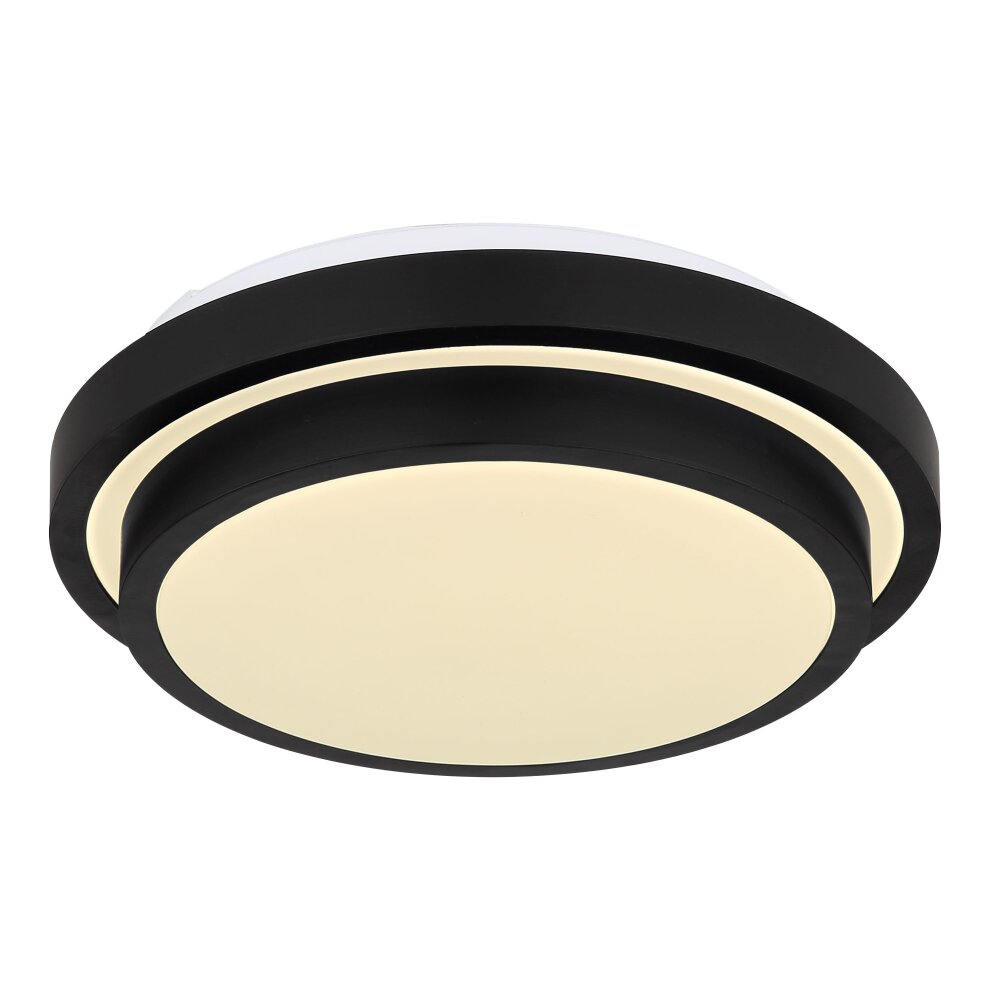 Globo GREGORY Taklampa LED Svart, Vit, 1-ljuskällor, Rörelsedetektor main product photo