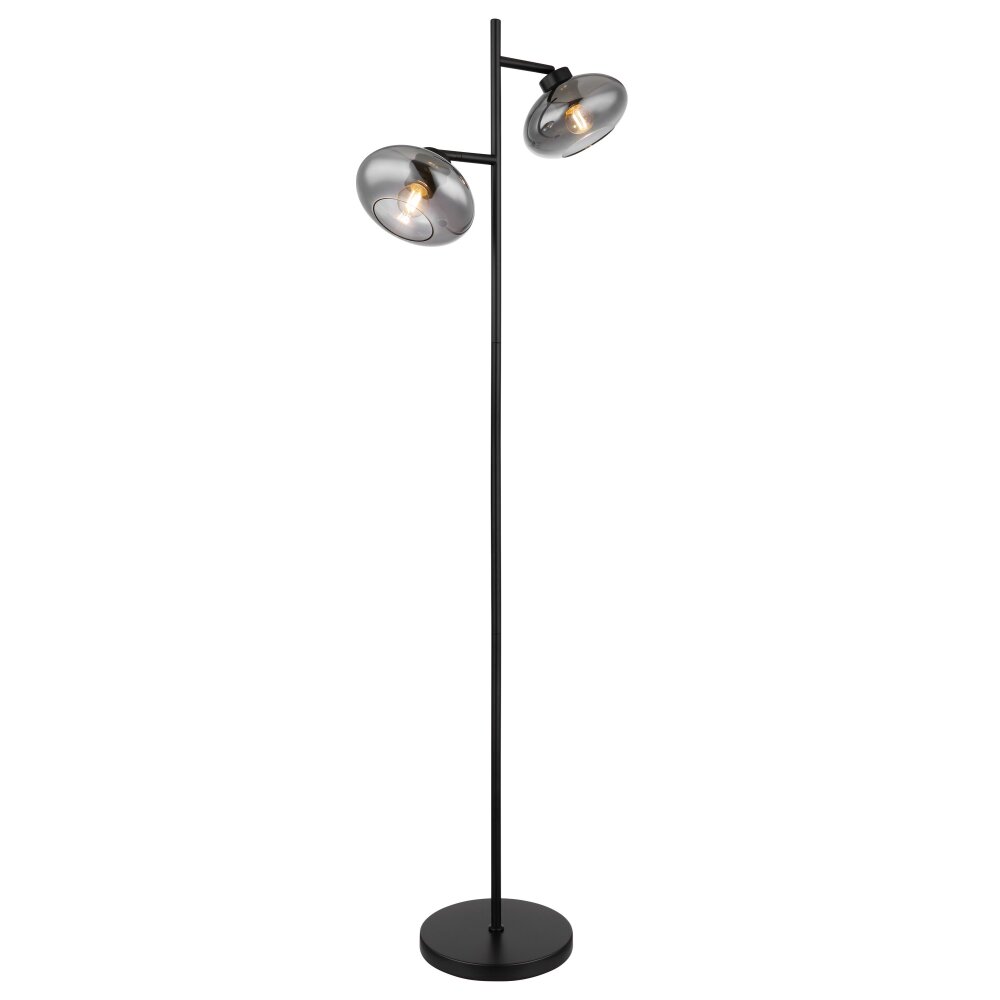 Globo SHAUN Golvlampa Svart, 2-ljuskällor main product photo