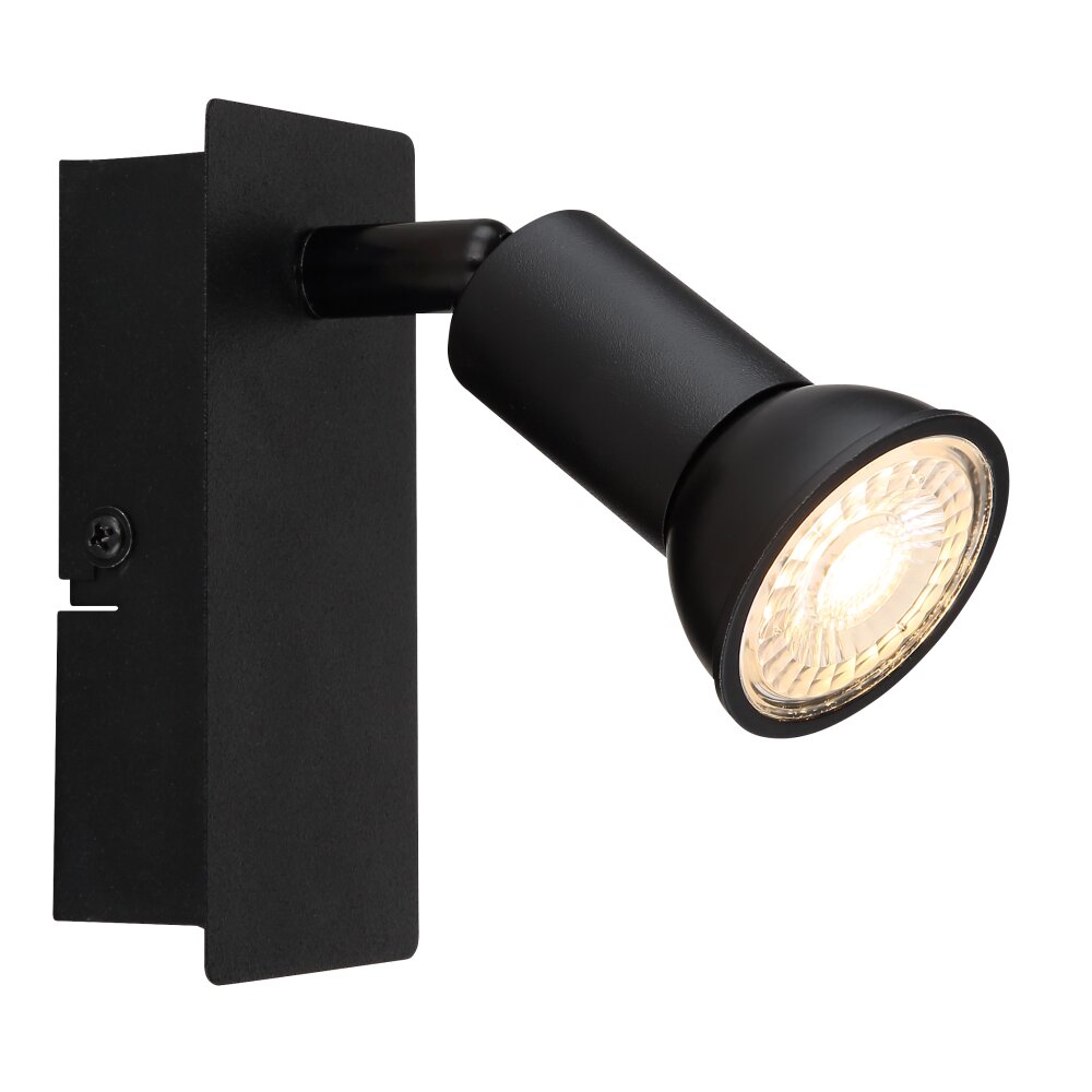 Globo DREW Vägglampa, Väggspotlight Svart, 1-ljuskällor main product photo