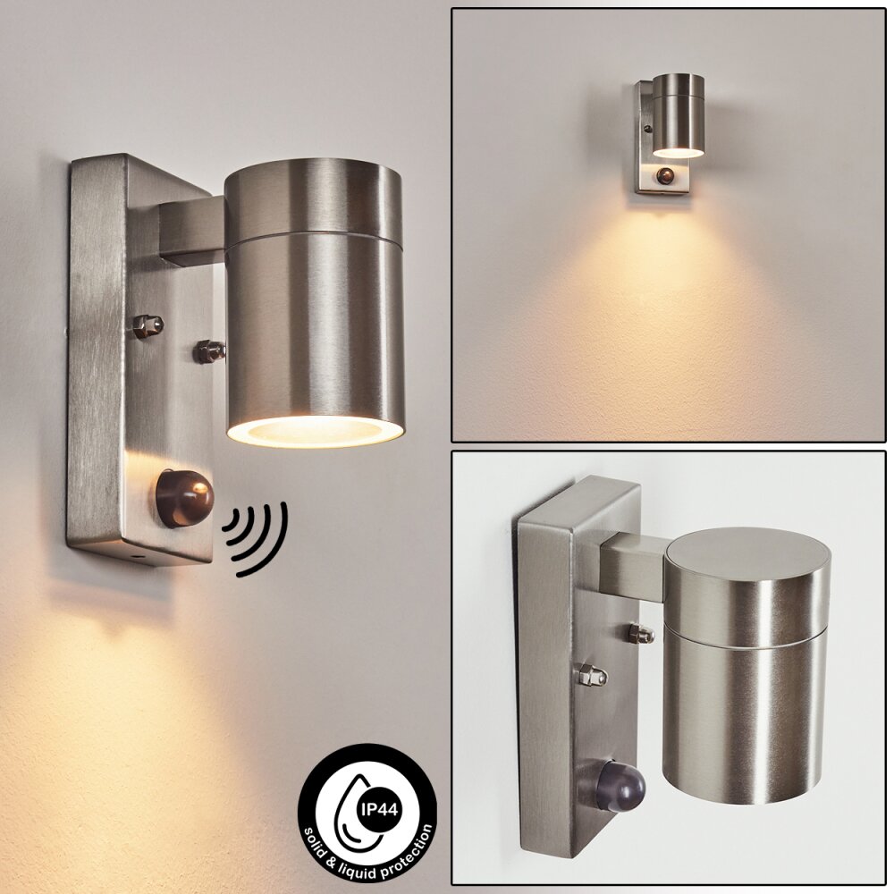 Bessiebelle vägglampa utomhus, Vägglampa Rostfritt stål, 1-ljuskällor, Rörelsedetektor main product photo