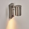 Bessiebelle vägglampa utomhus, Vägglampa Färg i rostfritt stål, 1-ljuskällor, Rörelsedetektor