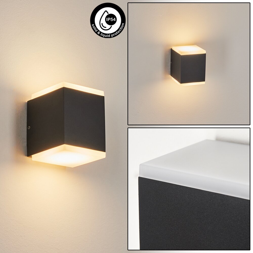 Oatlands vägglampa utomhus, Up & Down Lampa, Vägglampa LED Antracit, 2-ljuskällor main product photo