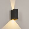 Hoods vägglampa utomhus, Up & Down Lampa, Vägglampa LED Antracit, 2-ljuskällor