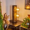 Canedo Bordslampa Trä mörkt, Svart, 2-ljuskällor