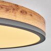 Salmi Taklampa LED Antracit, Brun, träoptik, 1-ljuskällor