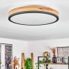 Salmi Taklampa LED Antracit, Brun, träoptik, 1-ljuskällor