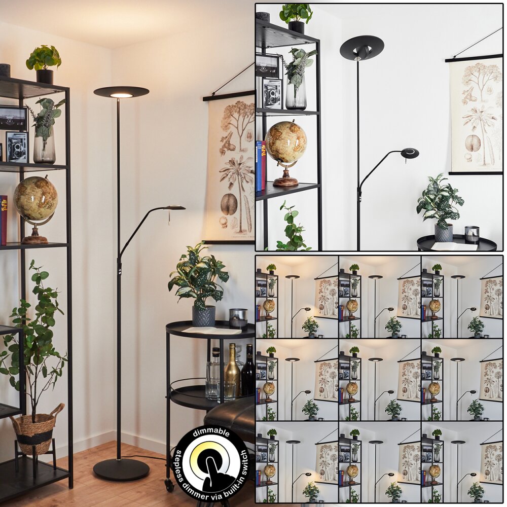 Confluencia strålkastare, Golvlampa LED Svart, 2-ljuskällor main product photo