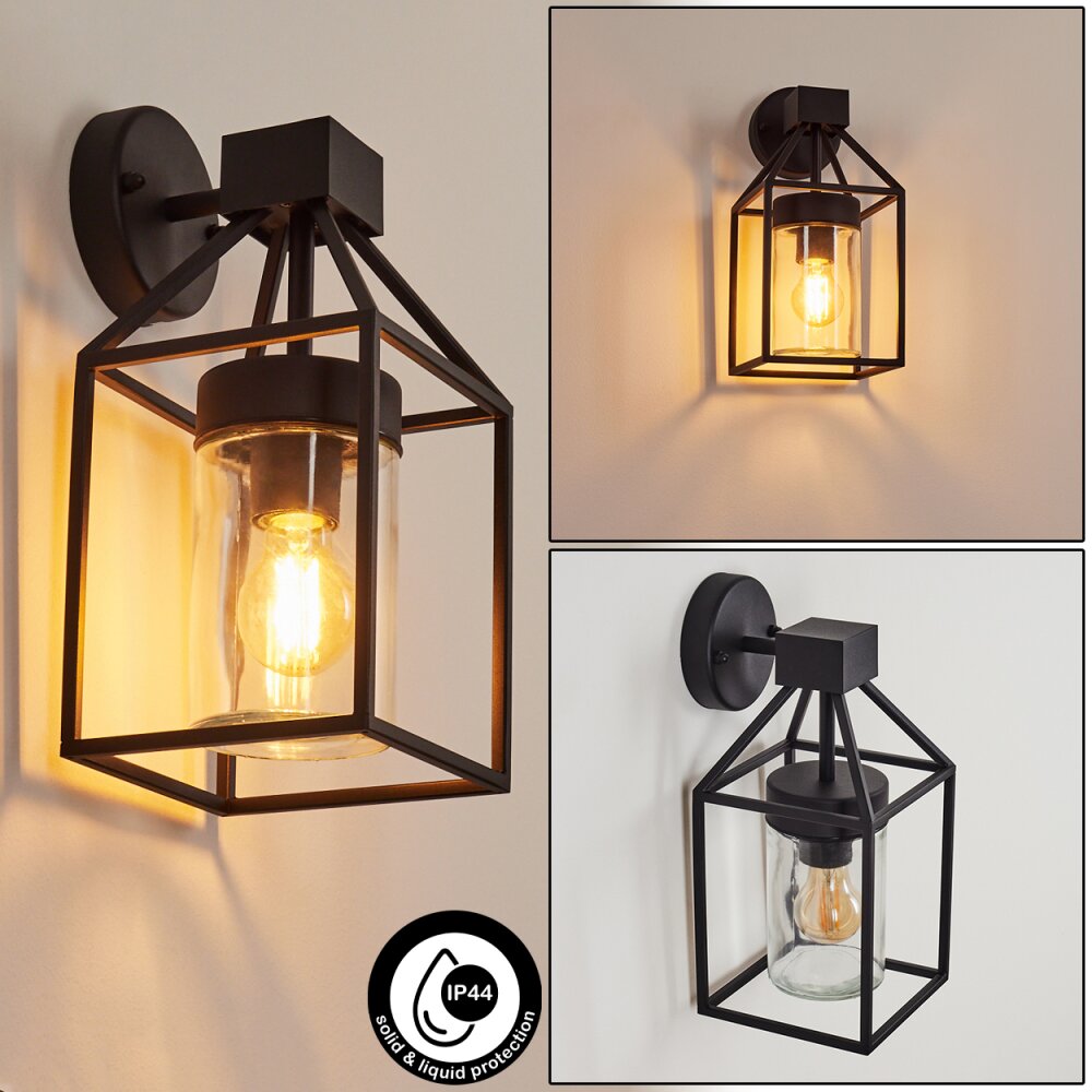 Fiskenes vägglampa utomhus Svart, 1-ljuskällor main product photo
