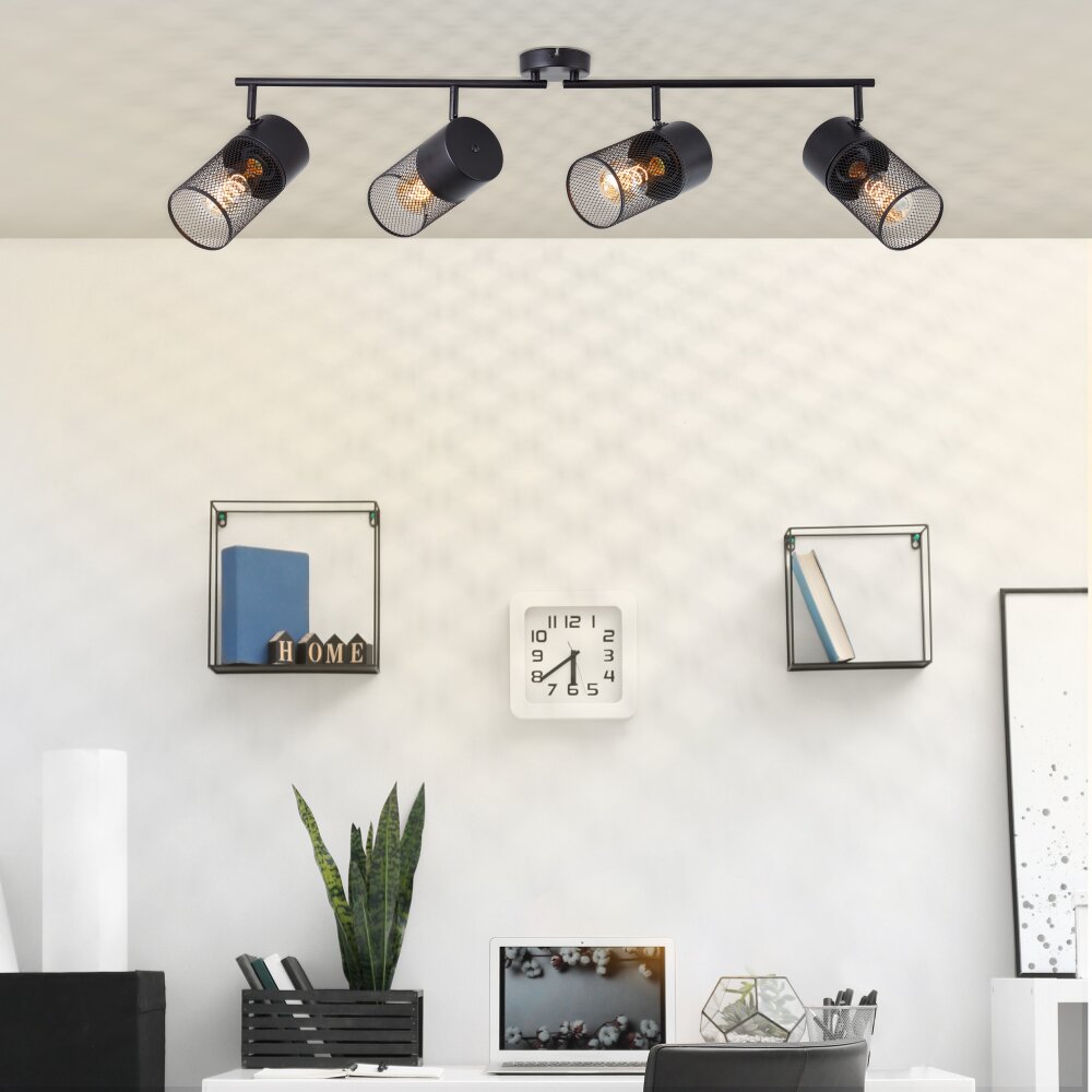 Brilliant Lampor Kamolo Taklampa Svart, 4-ljuskällor main product photo