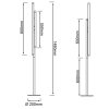 Brilliant Lampor Cembalo Golvlampa LED Brun, Svart, Silver, 3-ljuskällor