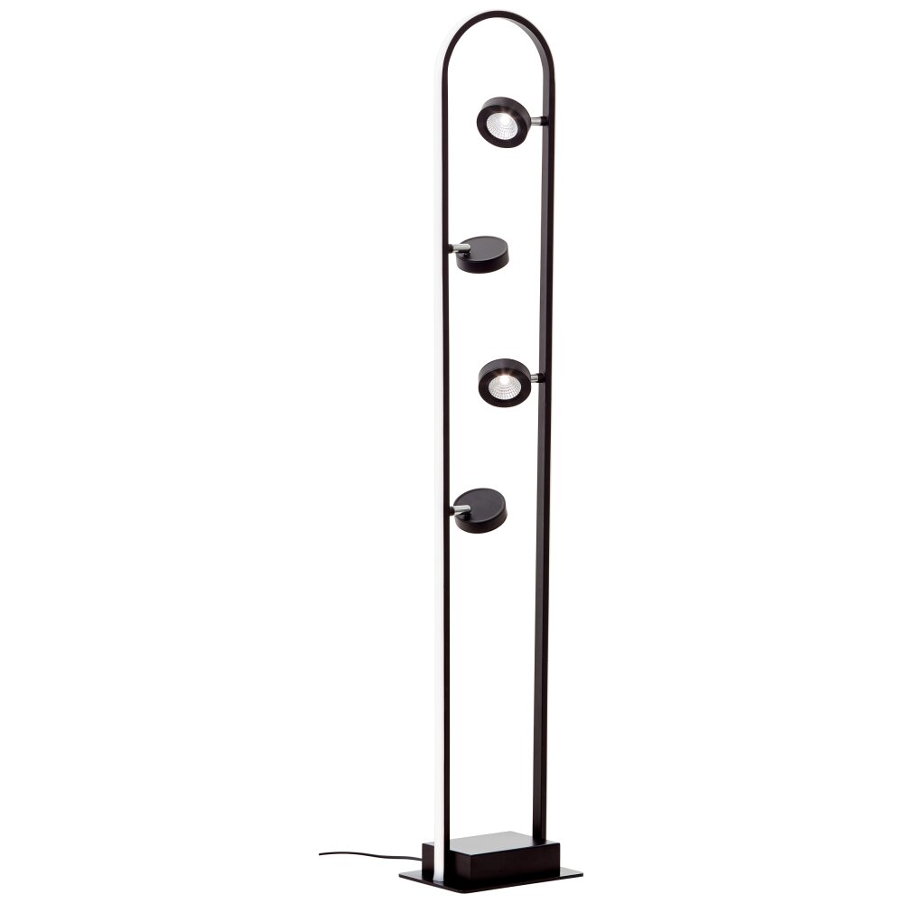 Brilliant Nebeker Golvlampa LED Svart, 4-ljuskällor, Fjärrkontroll main product photo