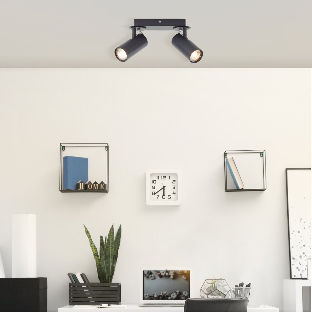 Brilliant Lampor Kamolo Taklampa Svart, 2-ljuskällor main product photo