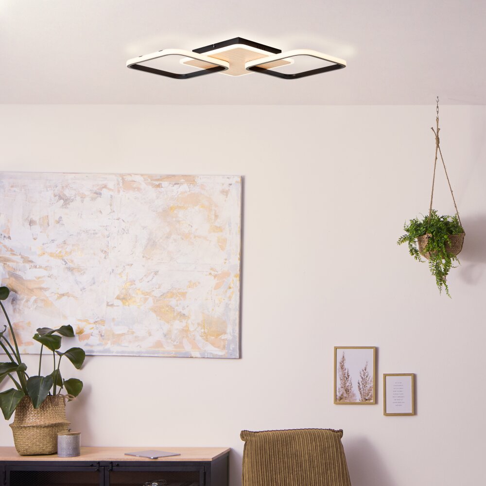 Brilliant Lampor Dennet Taklampa LED Brun, Svart, 1-ljuskällor main product photo