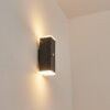 Toogong vägglampa utomhus, Vägglampa LED Antracit, 2-ljuskällor, Rörelsedetektor