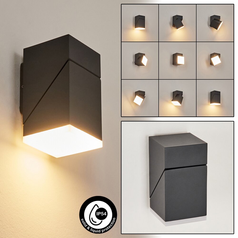 Toogong vägglampa utomhus, Vägglampa LED Antracit, 1-ljuskällor main product photo