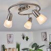 Chapod Taklampa, Takstrålkastare LED Nickel matt, 3-ljuskällor