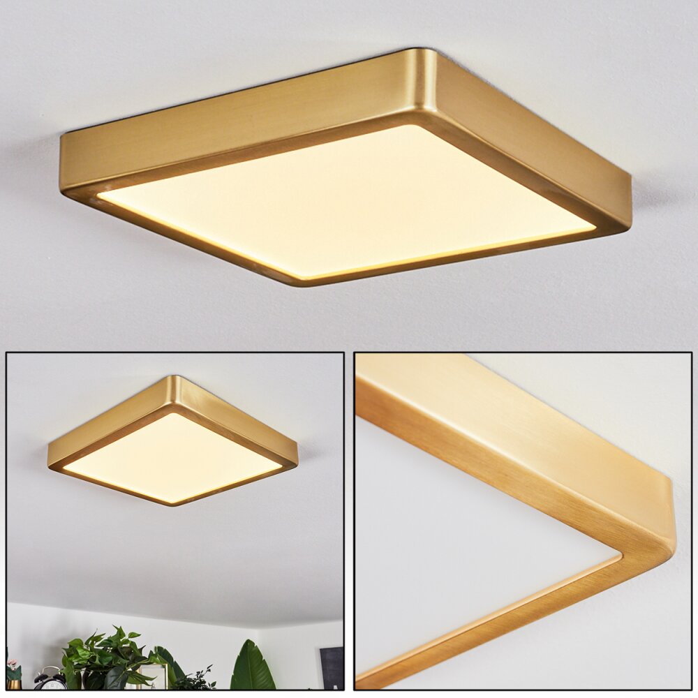 Finsrud Taklampa, Panel LED Guld, 1-ljuskällor main product photo