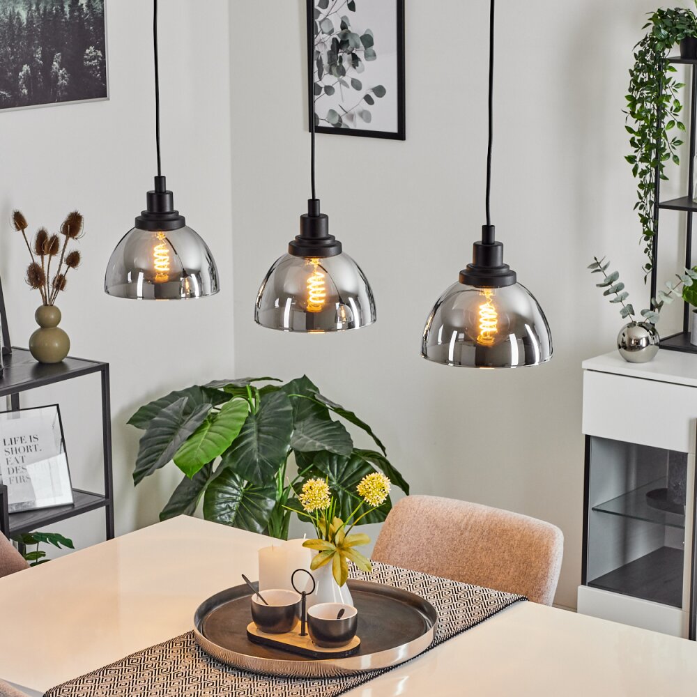 Morzine Pendellampa Svart, 3-ljuskällor main product photo