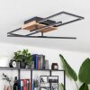 Avelal Taklampa LED Trä ljus, träoptik, Svart, 1-ljuskällor