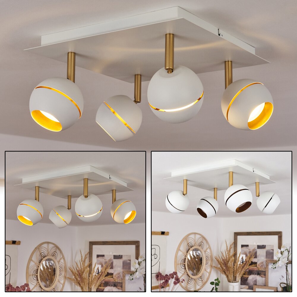 Tome Taklampa, Takstrålkastare LED Mässing, Vit, 4-ljuskällor main product photo