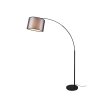 Trio Lampor Burton Golvlampa, Läslampa Svart, 1-ljuskällor