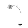 Trio Lampor Burton Golvlampa, Läslampa Svart, 1-ljuskällor