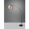 Trio Lampor Burton Golvlampa, Läslampa Svart, 1-ljuskällor