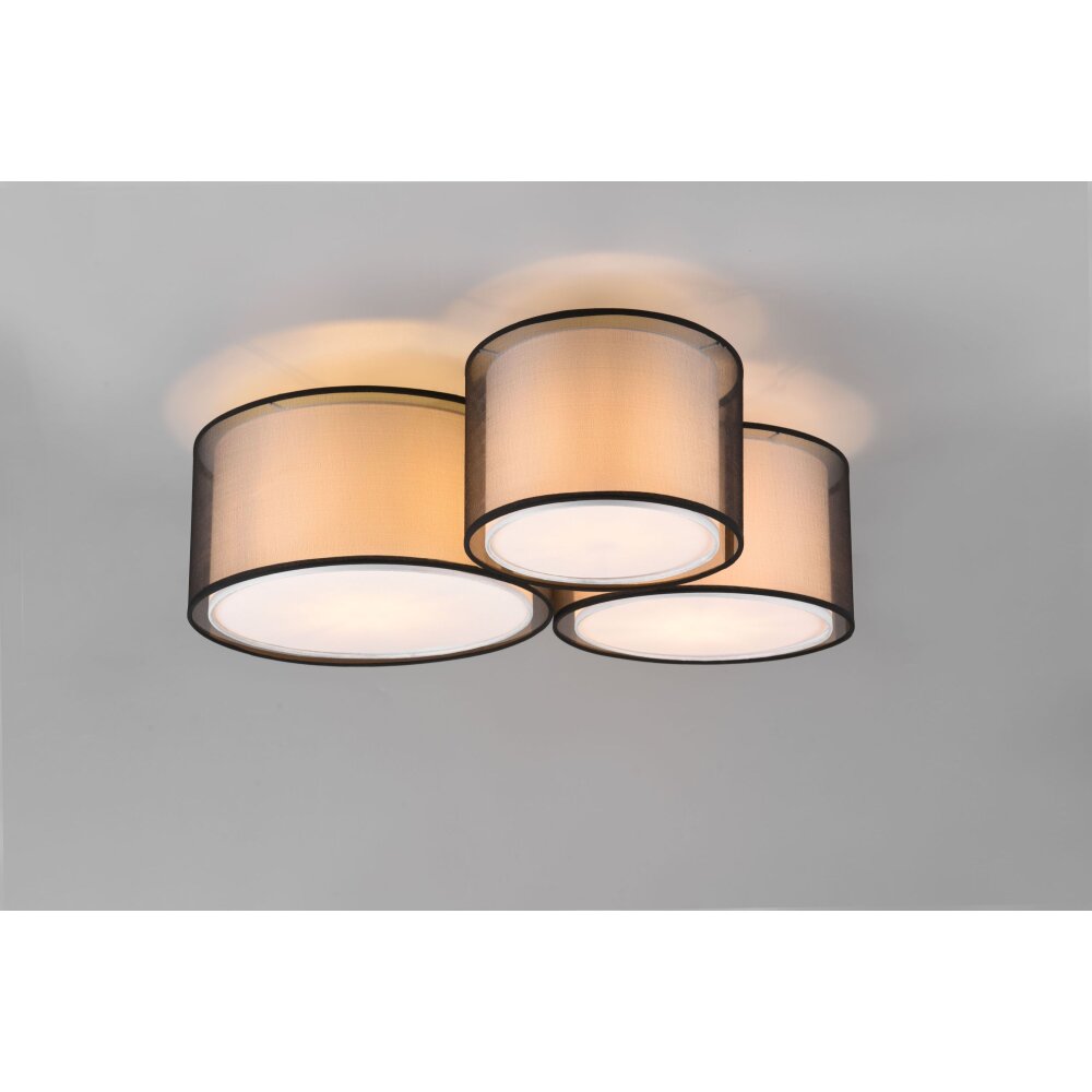 Trio Lampor Burton Taklampa Vit, 3-ljuskällor main product photo