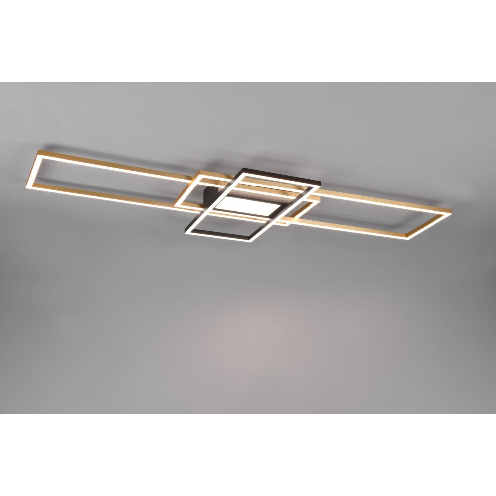 Trio Lampor Irvine Taklampa LED Mässing, Svart, 1-ljuskällor, Fjärrkontroll main product photo