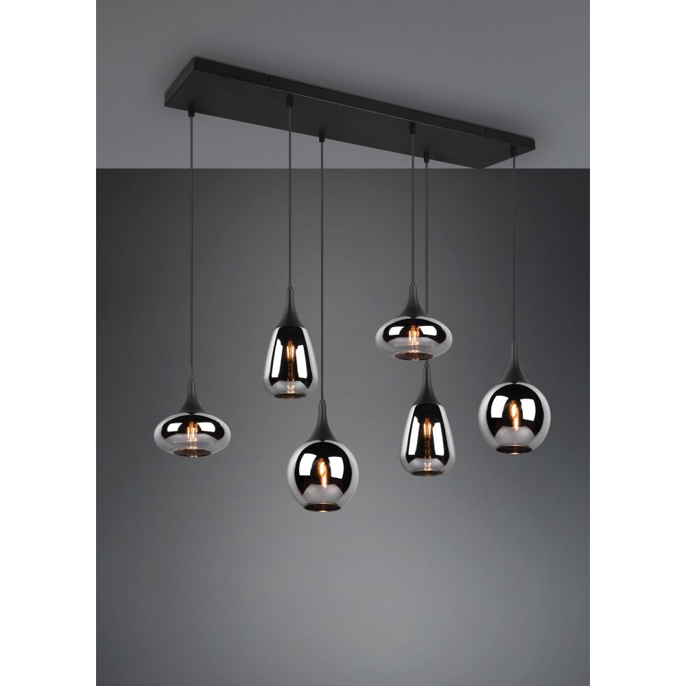 Trio Lampor Lumina Pendelbelysning Svart, 6-ljuskällor main product photo