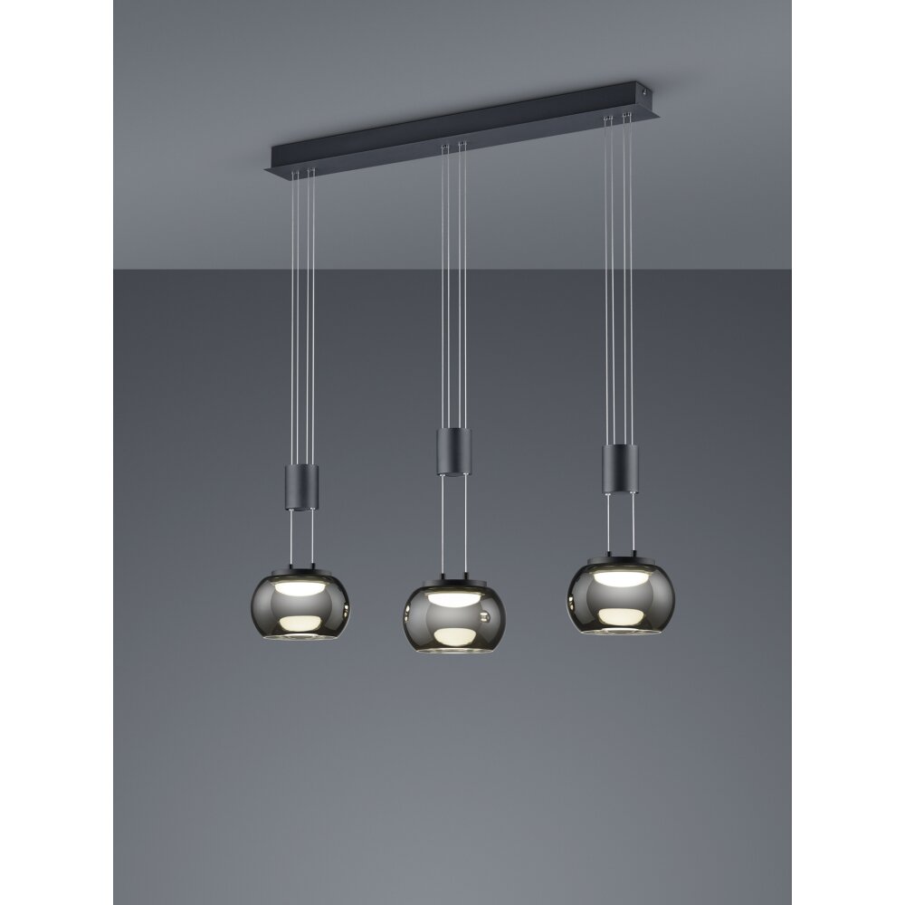 Trio Lampor Madison Pendelbelysning LED Svart, 3-ljuskällor main product photo