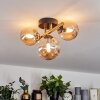 Chehalis Taklampa 12 cm LED Mässing, Svart, 3-ljuskällor