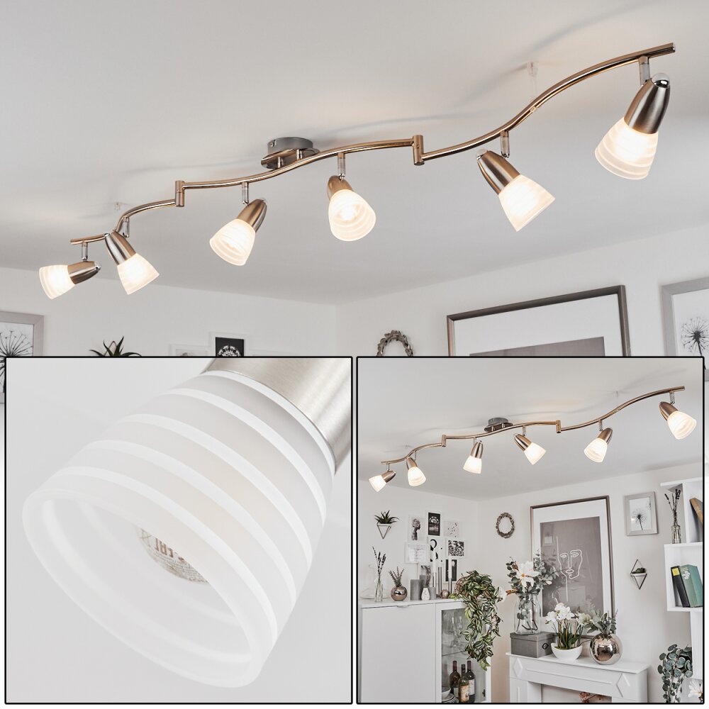 Chapod Taklampa, Takstrålkastare LED Krom, Nickel matt, 6-ljuskällor main product photo