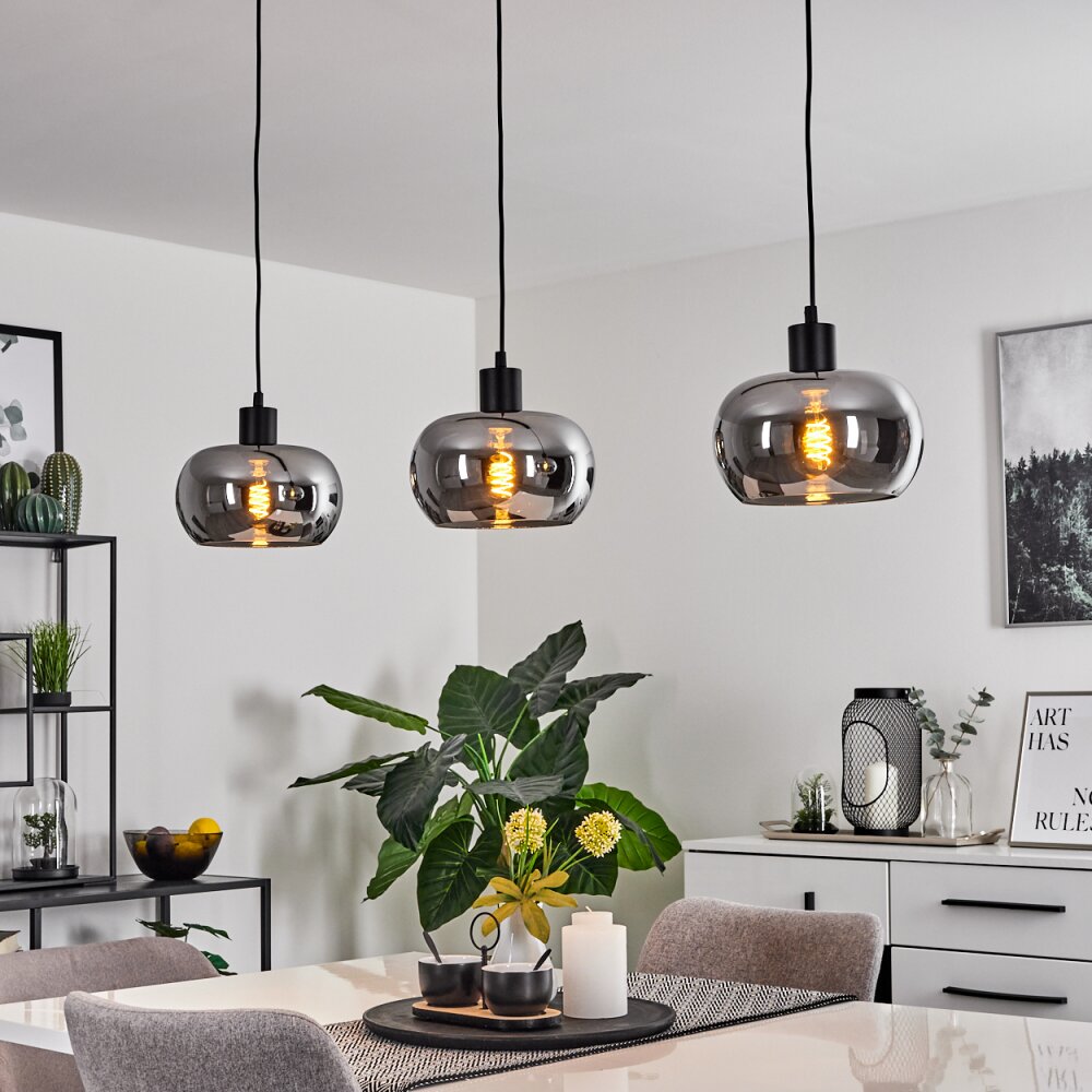 Lissy Pendellampa Svart, 3-ljuskällor main product photo