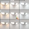 Carnetin vägglampa utomhus, Vägglampa LED Vit, 2-ljuskällor