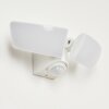 Carnetin vägglampa utomhus, Vägglampa LED Vit, 2-ljuskällor