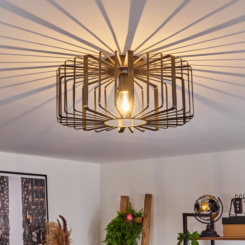 Oravi Taklampa Svart-guld, 1-ljuskällor main product photo